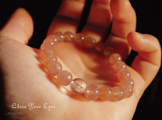 ８mmエナジーブレス　アフリカン・ストロベリークォーツ　０２　オンリーワンブレス
