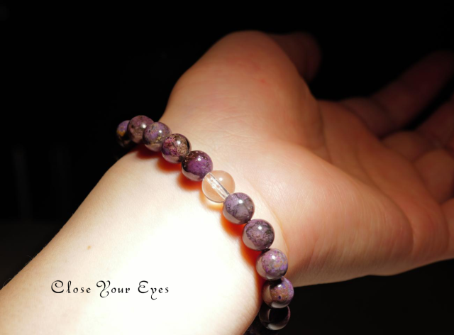 ８ｍｍエナジーブレス　スギライト　０１　オンリーワンブレス