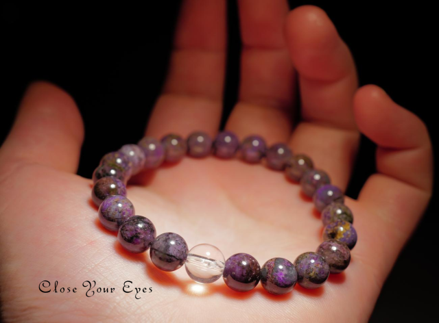 ８ｍｍエナジーブレス　スギライト　０１　オンリーワンブレス