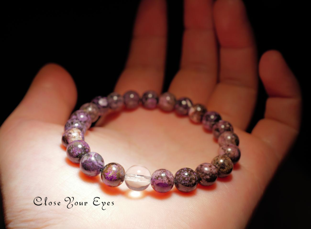 ８ｍｍエナジーブレス　スギライト　０２　オンリーワンブレス