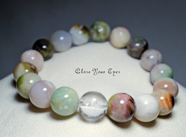 １０ｍｍエナジーブレス　ホワイトスレイマン(碧）　０２　オンリーワンブレス