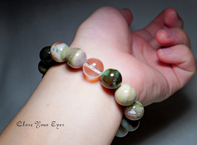 １２ｍｍエナジーブレス　ホワイトスレイマン(碧）　０１　オンリーワンブレス