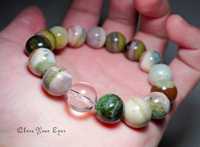 １２ｍｍエナジーブレス　ホワイトスレイマン(碧）　０１　オンリーワンブレス