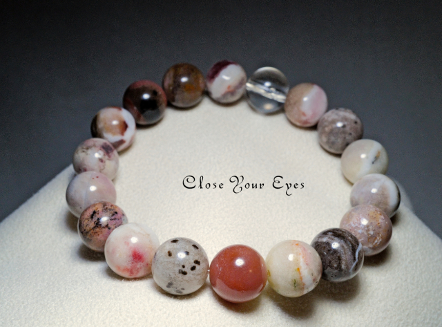 １０ｍｍエナジーブレス　ホワイトスレイマン（朱）　０１　オンリーワンブレス