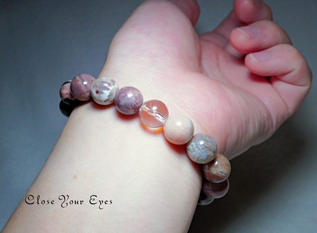 １０ｍｍエナジーブレス　ホワイトスレイマン（朱）　０２　オンリーワンブレス