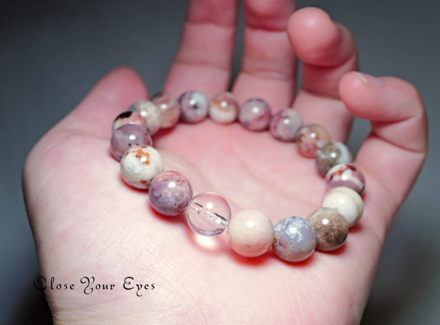 １０ｍｍエナジーブレス　ホワイトスレイマン（朱）　０２　オンリーワンブレス