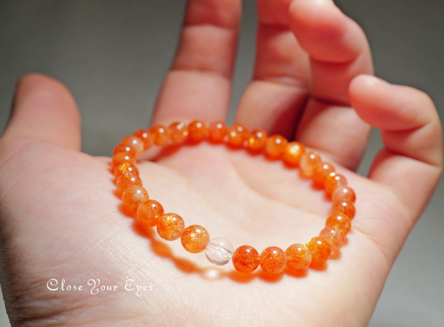 ６ｍｍエナジーブレス　サンストーン　０２　オンリーワンブレス