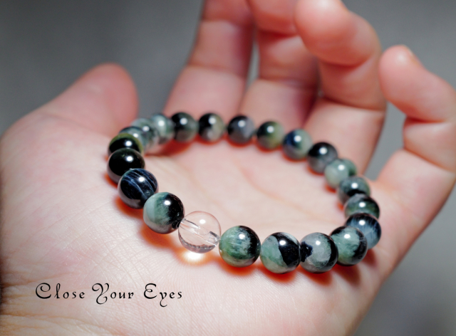 ８ｍｍエナジーブレス　ブルートルマリン　０１　オンリーワンブレス