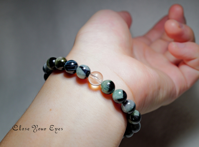 ８ｍｍエナジーブレス　ブルートルマリン　０１　オンリーワンブレス