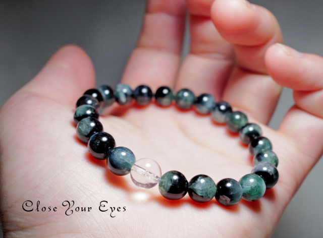 7.5ｍｍエナジーブレス　ブルートルマリン　０２　オンリーワンブレス