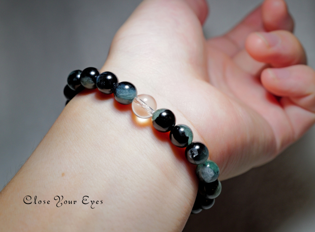 7.5ｍｍエナジーブレス　ブルートルマリン　０２　オンリーワンブレス