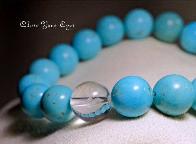 １０mmエナジーブレス　ターコイズ　オンリーワンブレス