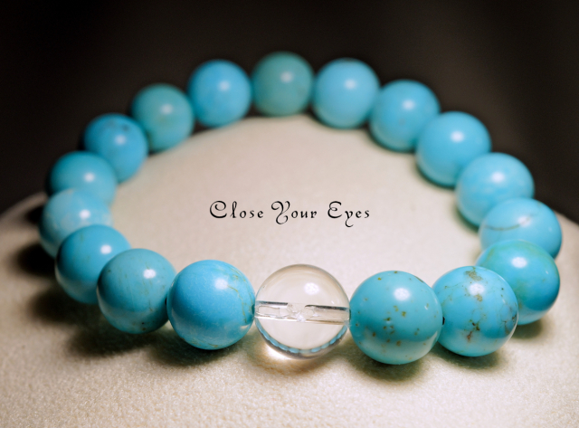 １０mmエナジーブレス　ターコイズ　オンリーワンブレス