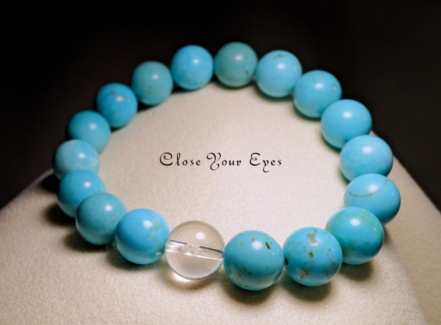 １０mmエナジーブレス　ターコイズ　オンリーワンブレス