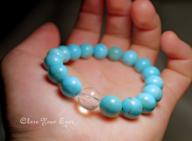 １０mmエナジーブレス　ターコイズ　オンリーワンブレス