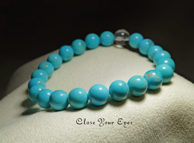 ８ｍｍエナジーブレス　キングマン　ターコイズ　０２　オンリーワンブレス