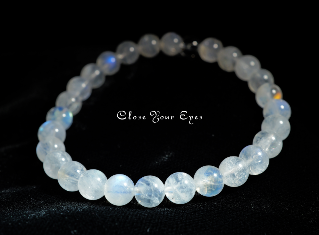 ６ｍｍエナジーブレス　ホワイトラブラドライト　０１　オンリーワンブレス