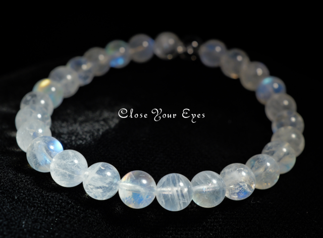 ６ｍｍエナジーブレス　ホワイトラブラドライト　０２　オンリーワンブレス