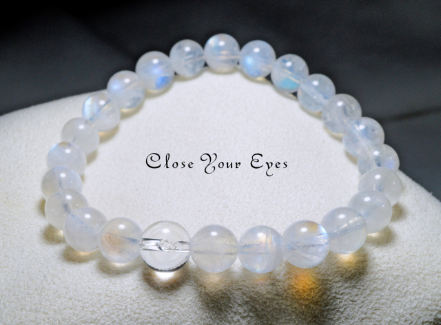 7.5ｍｍエナジーブレス　ホワイトラブラドライト　０２　オンリーワンブレス