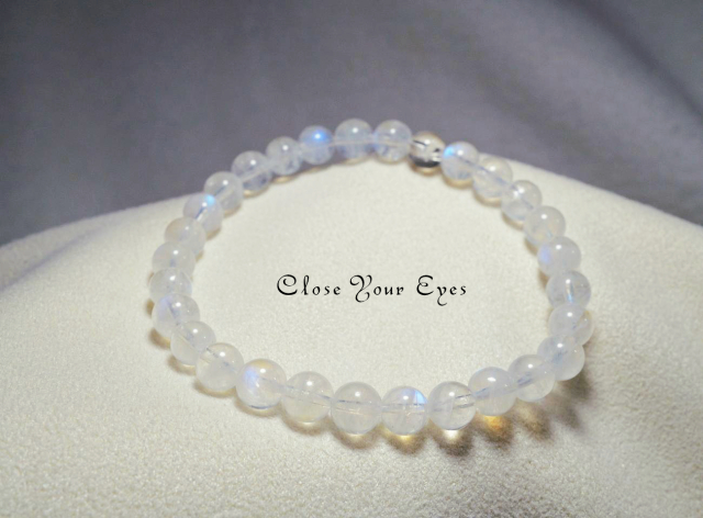 ６ｍｍエナジーブレス　ホワイトラブラドライト　０２　オンリーワンブレス