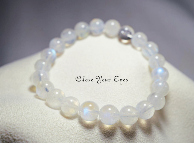 ８ｍｍエナジーブレス　ホワイトラブラドライト　０３　オンリーワンブレス