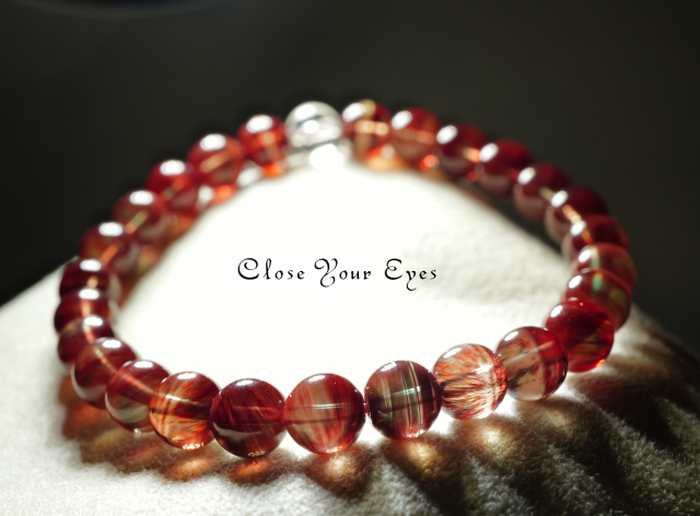 レアな石達　７ｍｍエナジーブレス　アンデシン