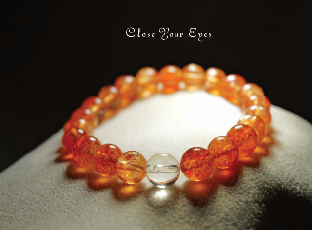 レアな石達　８ｍｍエナジーブレス　イリュージョンサンストーン