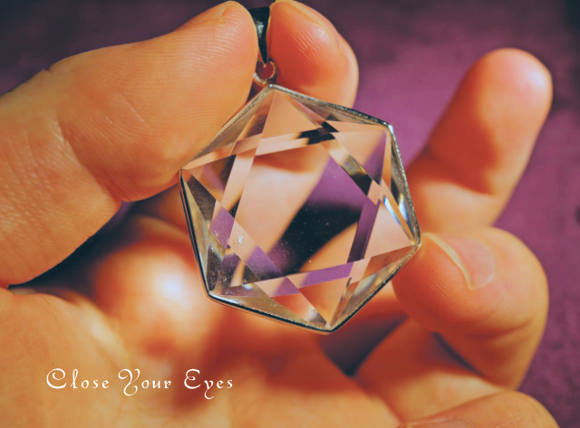 シルバーペンダント　ブラジル産　六芒星クリスタル　１２８