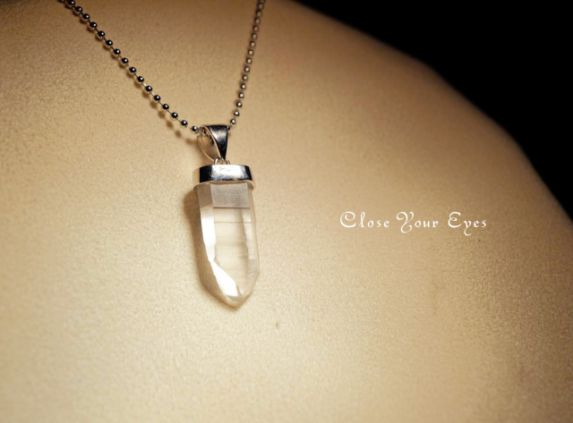 シルバーペンダント　ブラジル産　レムリアン水晶　１５０