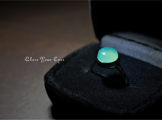 シルバーリング　クリソプレーズ ０４　オーストラリア産