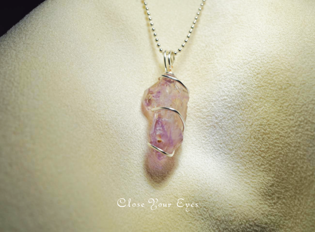 ワイヤーペンダント　００４　アメシストエレスチャル