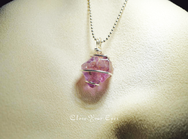 ワイヤーペンダント　００４　アメシストエレスチャル