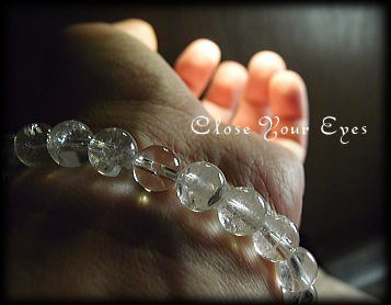 ハイパーエナジーブレスレット　ヒマラヤ産　アイスクリスタル　８ｍｍ