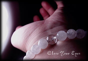 ハイパーエナジーブレス　ヒマラヤ産　アイスクリスタル白　８ｍｍ　画像２