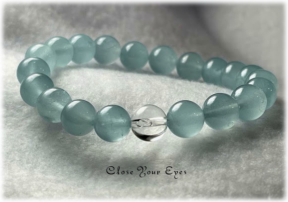 ハイパーエナジーブレス　８ｍｍ　チベットアクアマリン