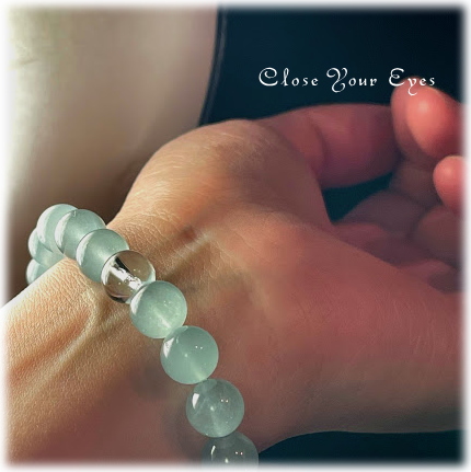 ハイパーエナジーブレス　８ｍｍ　チベットアクアマリン