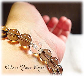 ハイパーエナジーブレスレット　ネパール・ガウリシャンカール産　ヒマラヤスモーキークォーツ　８ｍｍ