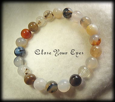 ハイパーエナジーブレスレット　モンタナめのう　８ｍｍ