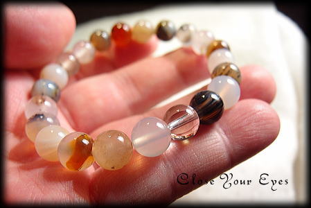 ハイパーエナジーブレスレット　モンタナめのう　８ｍｍ