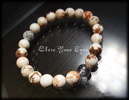 ハイパーエナジーブレスレット ナチュラルマグネサイト  ８ｍｍ