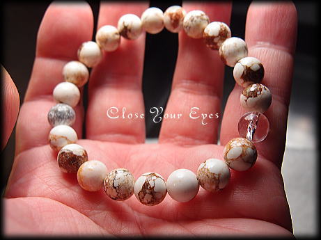 ハイパーエナジーブレスレット ナチュラルマグネサイト ８ｍｍ