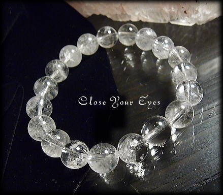 ハイパーエナジーブレスレット　ヒマラヤ産　アイスクリスタル　１０ｍｍ