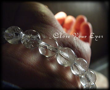 ハイパーエナジーブレスレット　ヒマラヤ産　アイスクリスタル　１０ｍｍ