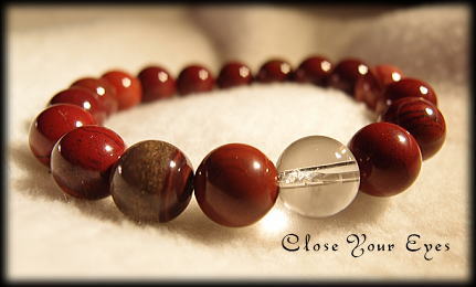 ハイパーエナジーブレス　アマゾネス・レッドジャスパー　１０ｍｍ