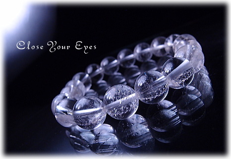 ハイパーエナジーブレス　ヒマラヤ　ガネーシュヒマール産水晶　１０ｍｍ　画像１