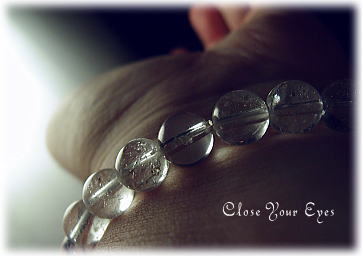 ハイパーエナジーブレスレット　ガネーシュヒマール産水晶　１０ｍｍ