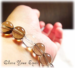 ハイパーエナジーブレスレット　ネパール・ガウリシャンカール産　ヒマラヤスモーキークォーツ　１０ｍｍ