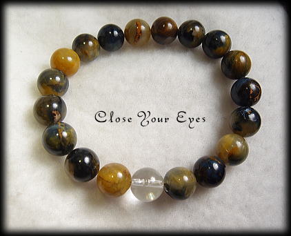 ハイパーエナジーブレスレット　ゴールデンピーターサイト　１０ｍｍ