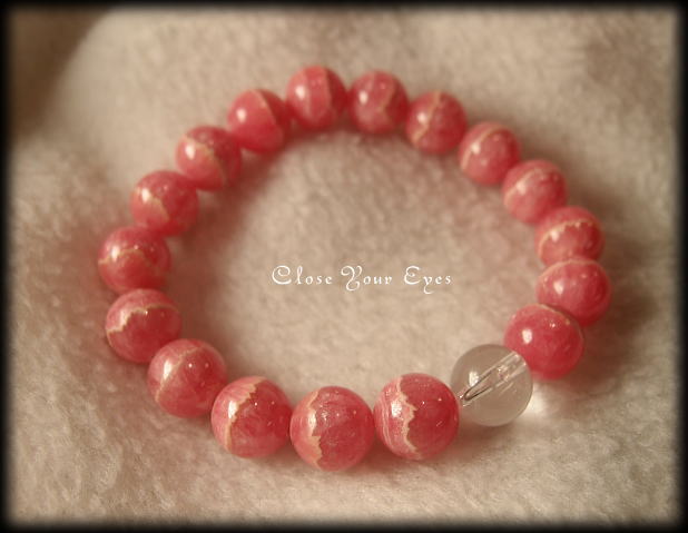 ハイパーエナジーブレスレット　インカローズ　１０ｍｍ　画像１