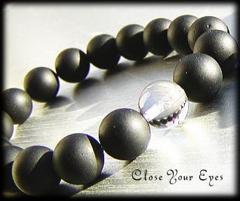 ハイパーエナジーブレス　テクタイト　１０ｍｍ（つや消し）　画像3